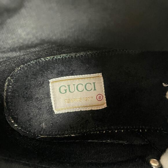 Gucci Off the Grid High Top Sneakers 1977 Tennis Shoes Black Men Size 8/ 8.5 - Picture 15 of 16